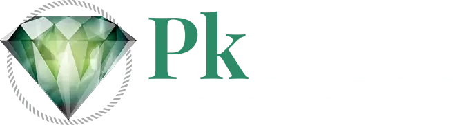 Pk Gems - Logo Light, Green Diamond