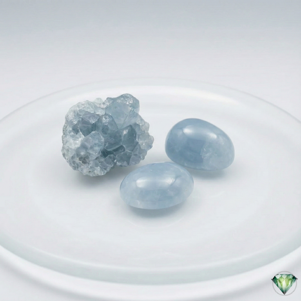Original Celestite Crystal (Asmani Pathar) - The Stone of Sleep | Pakistan Gemstones - Image 3