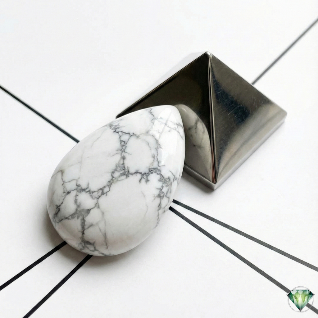 Original Howlite Stone (White Marble) - The Stone of Patience | Pakistan Gemstones - Image 4