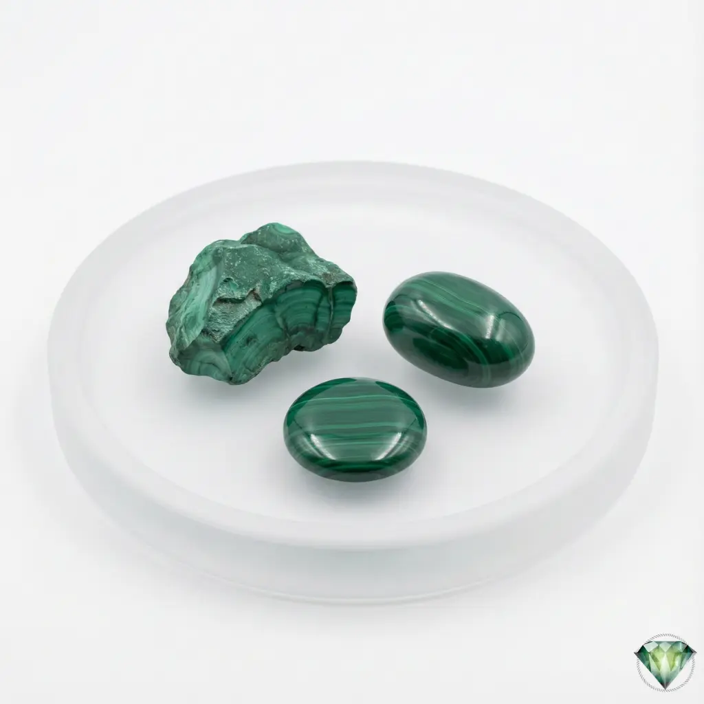 Original Malachite Stone (Dana Firang) - Natural Green Banded | Pakistan Gemstones - Image 3