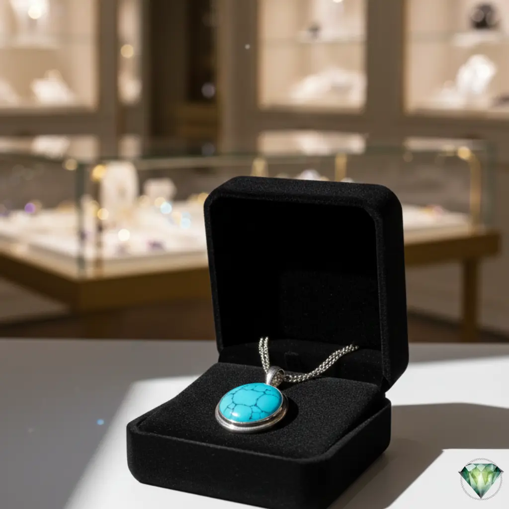 Buy Natural Turquoise (Firoza) Stone Necklace