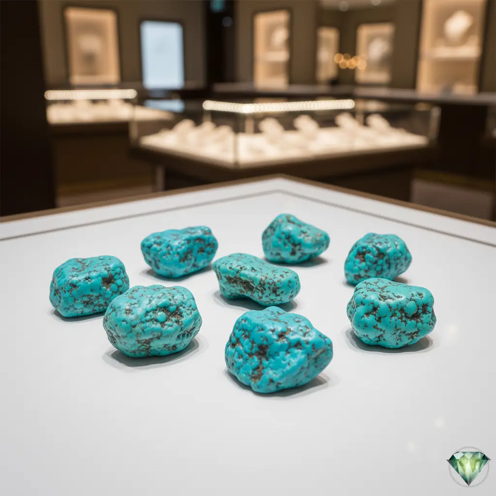 Raw Firoza (Turquoise) Stones for Sale: Rough Gemstone Specimens - Image 3