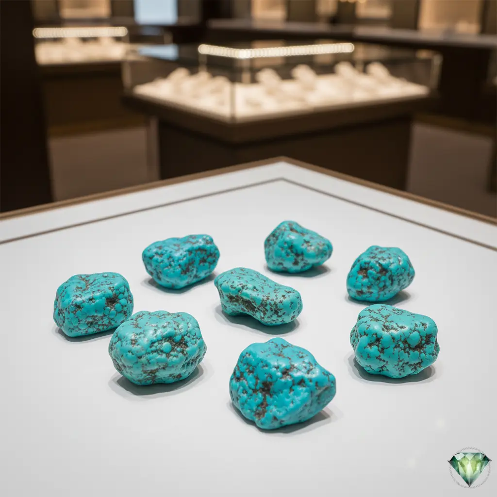 Raw Firoza (Turquoise) Stones for Sale: Rough Gemstone Specimens - Image 4