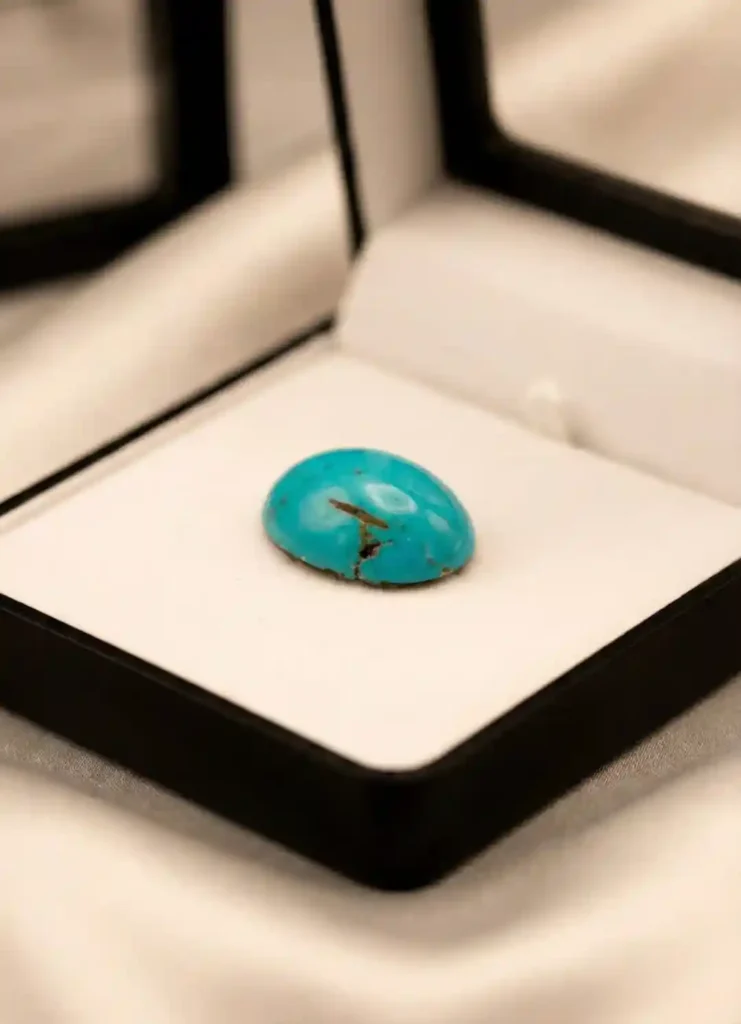 Turquoise Gemstone in natural blue color