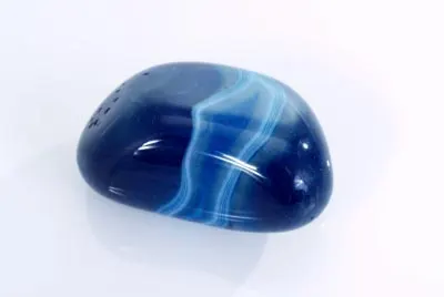 blue agate cabochon stone
