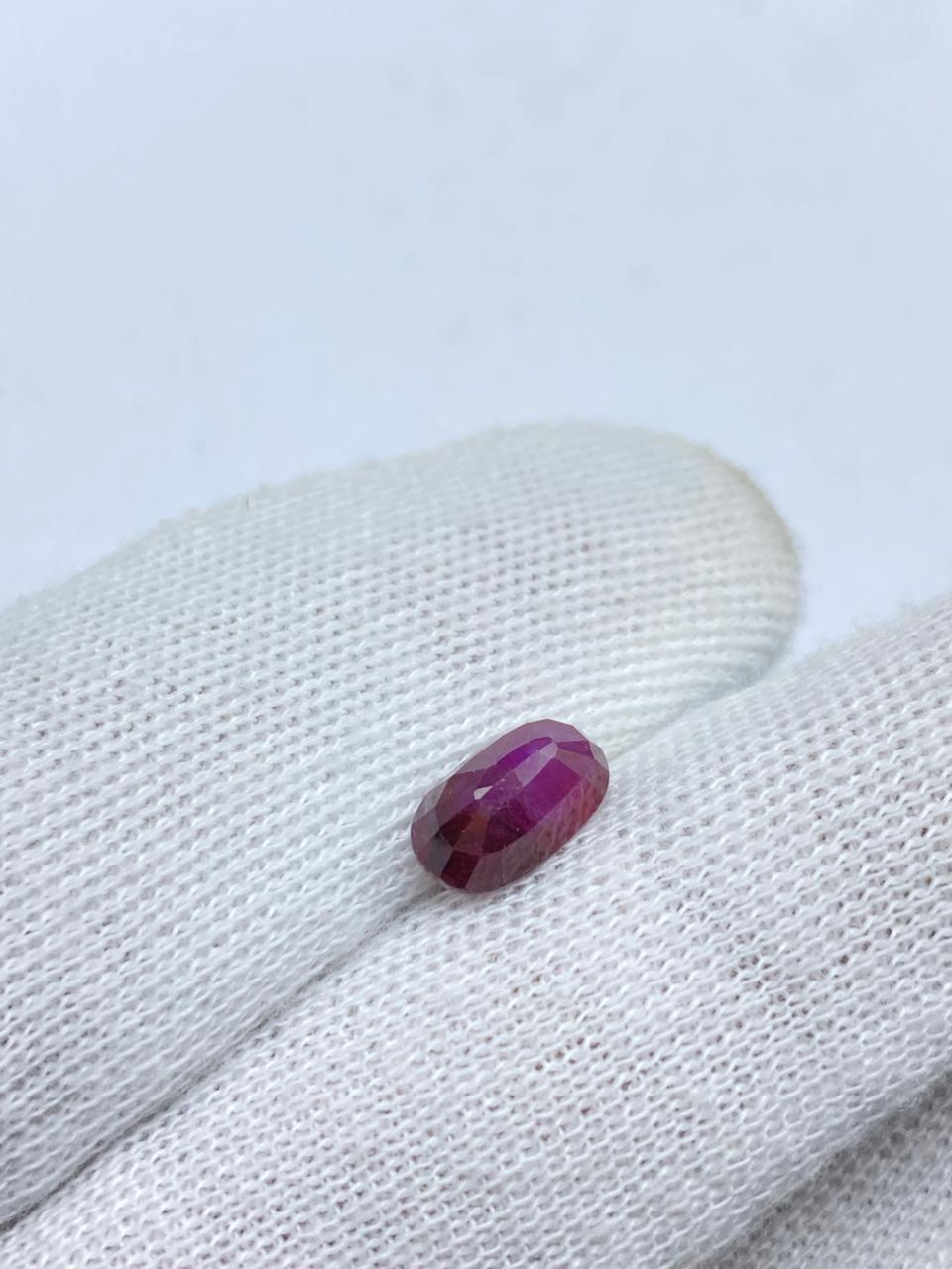 Afghanistan Ruby 3.60 Carat – Natural Wine Red Ruby Gemstone - Image 3