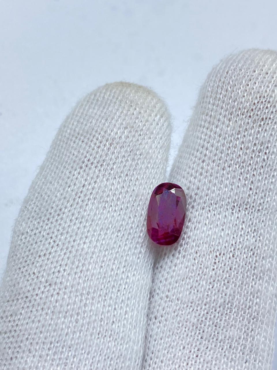 Afghanistan Ruby 3.60 Carat – Natural Wine Red Ruby Gemstone