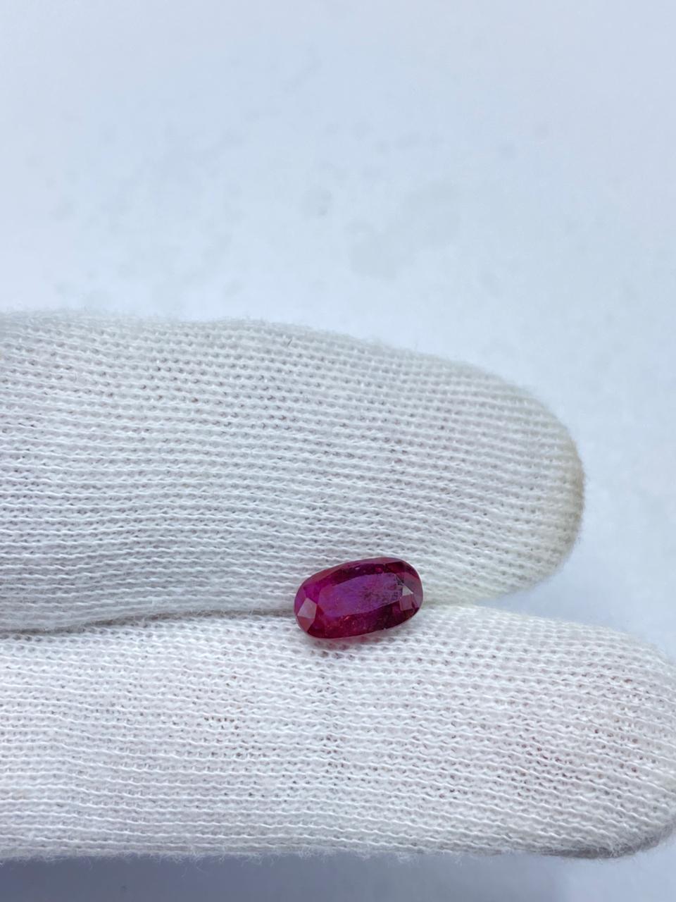Afghanistan Ruby 3.60 Carat – Natural Wine Red Ruby Gemstone - Image 2