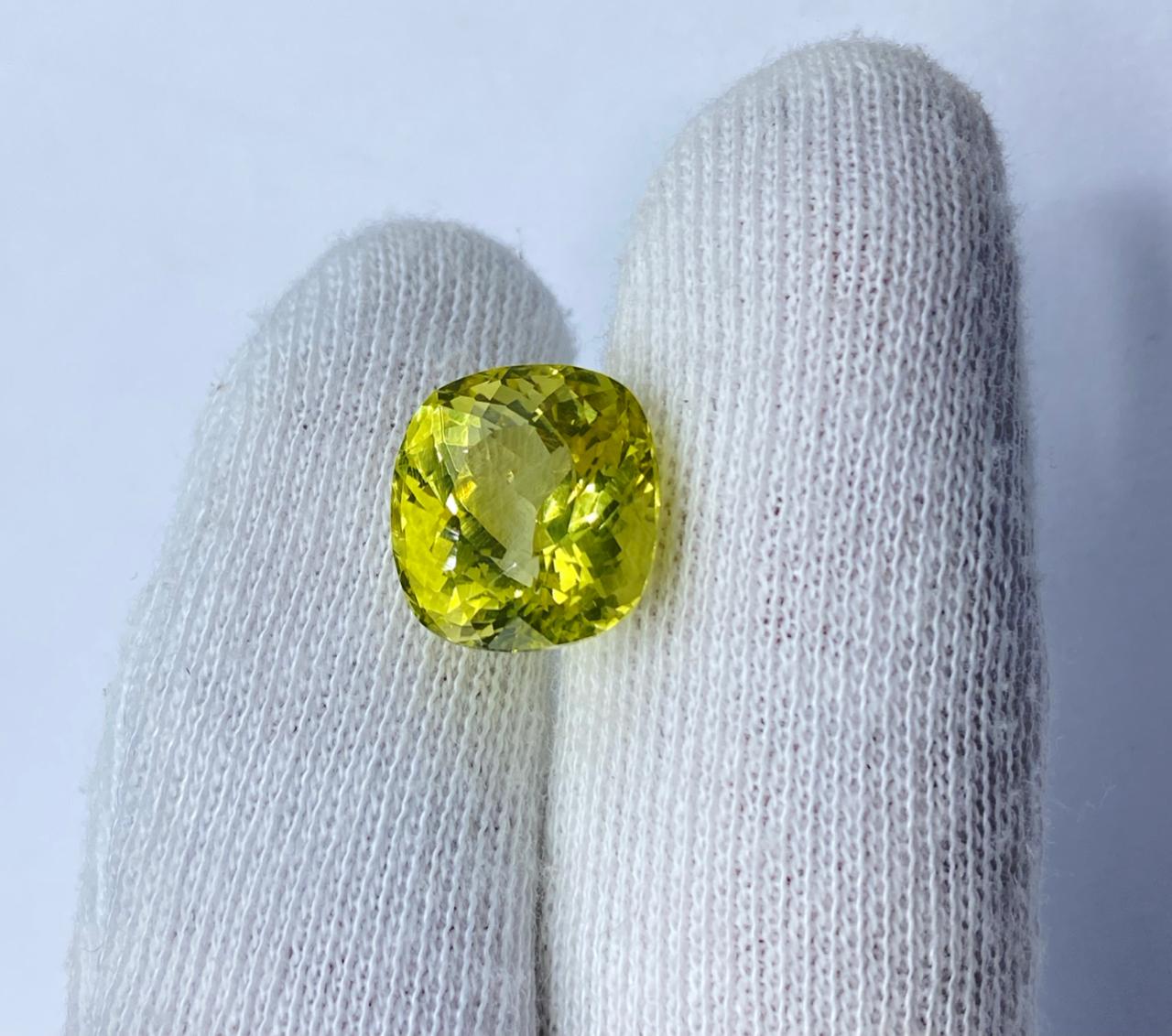 Natural Lemon Quartz / Citrine – 10.90 Carat Eye Clean Gemstone