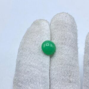 3.70 Carat Natural Apple Green Jade – Round Shape