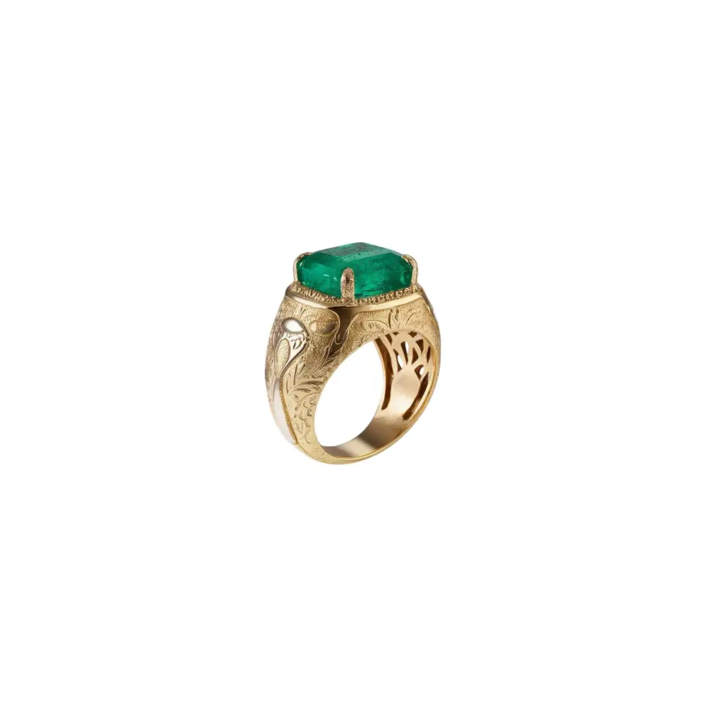 Emerald Gold Ring