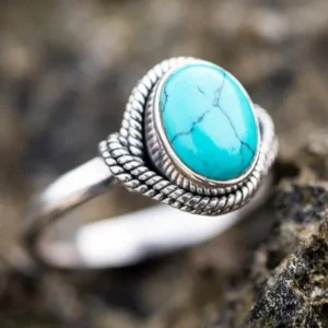 Turquoise - Feroza Ring Silver 