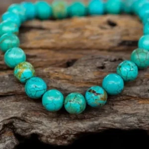 Turquoise - Feroza beads round
