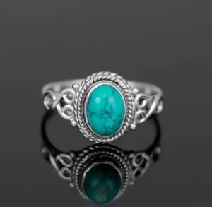 Turquoise - Feroza Pendent ring - highquality