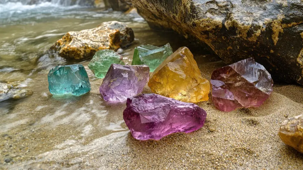 raw gemstones